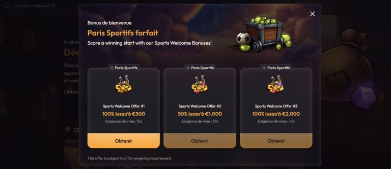 Madcasino paris sportif