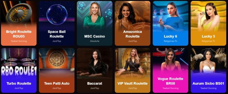 Mad Casino jeux en direct