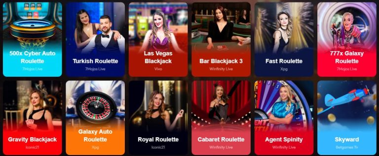 Mad Casino jeux live